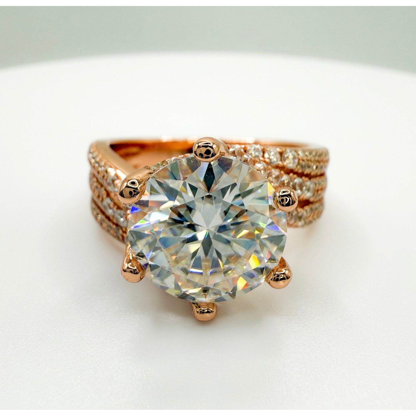 "The Rose" 5 Carat Chunky Rose Gold Cocktail Ring