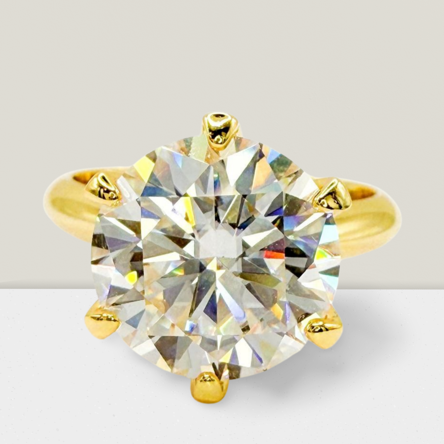 "Gloria" 5 Carat Gold Solitaire