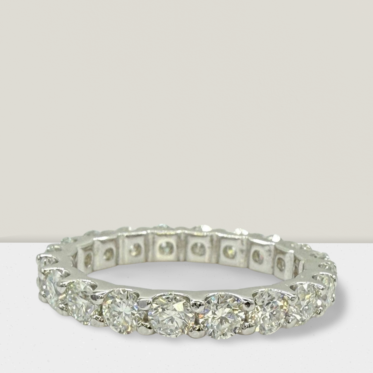 3mm 4 Prong Full Eternity Ring
