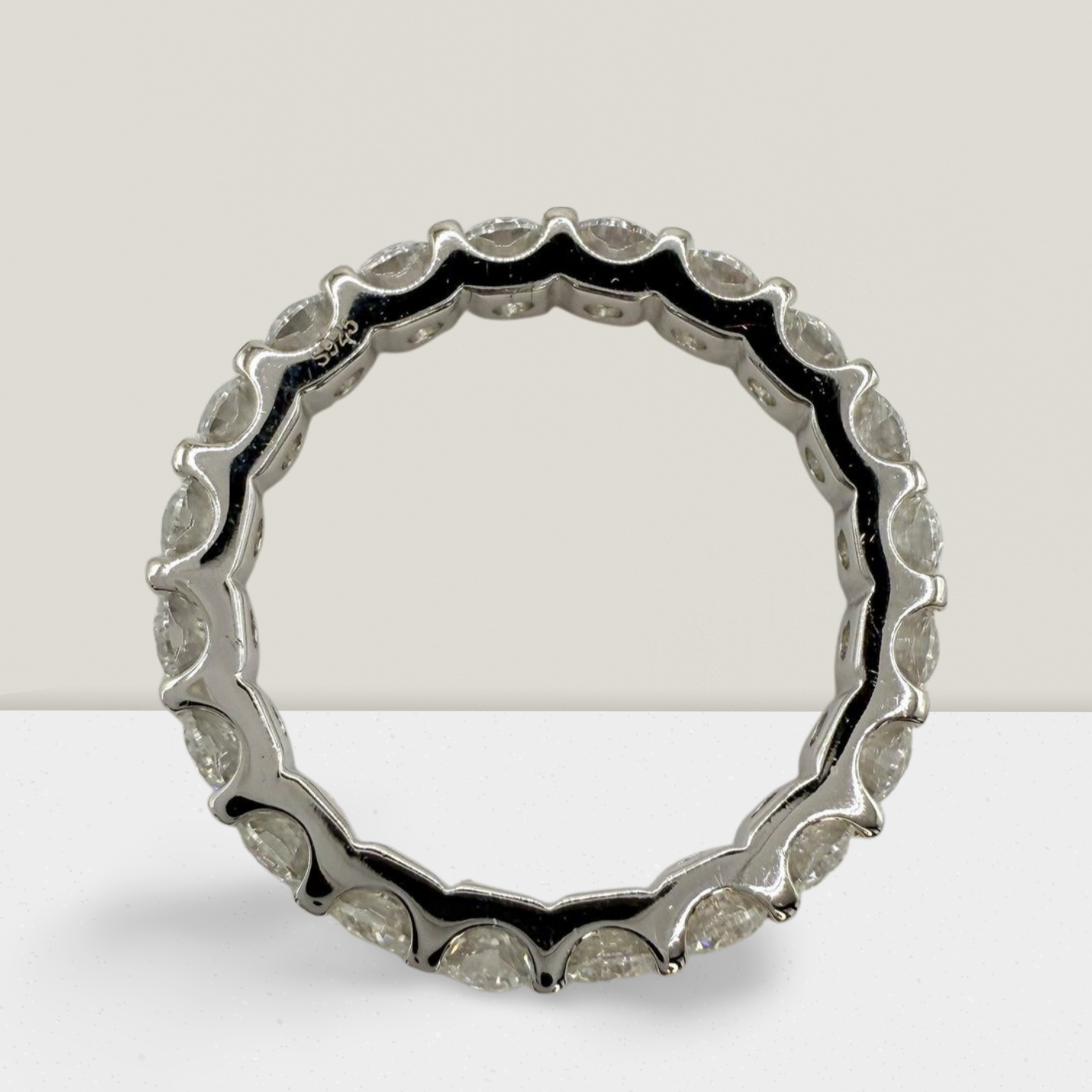 3mm 4 Prong Full Eternity Ring