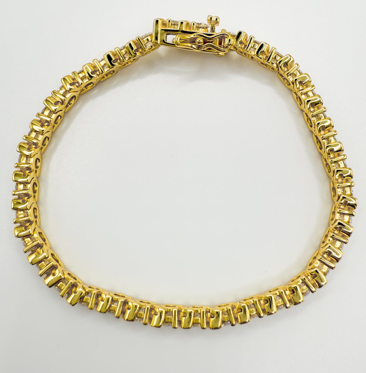 Gold Moissanite Tennis Bracelet