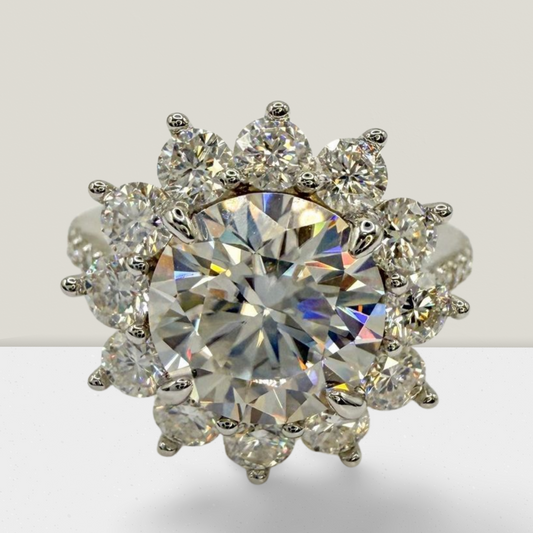 "Sunflower" Full Moissanite