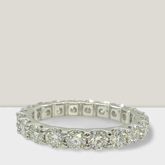 3mm 4 Prong Full Eternity Ring