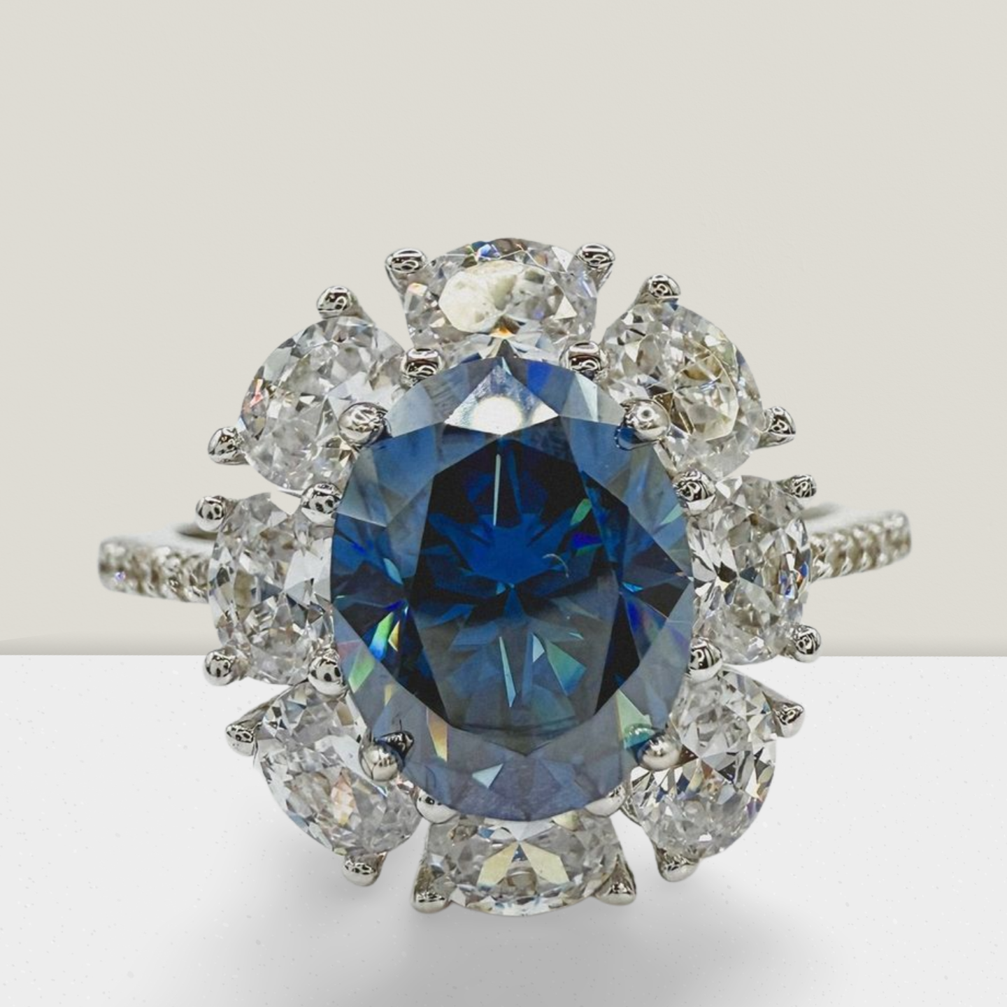 "The Diana" 2 Carat Sapphire Blue Oval