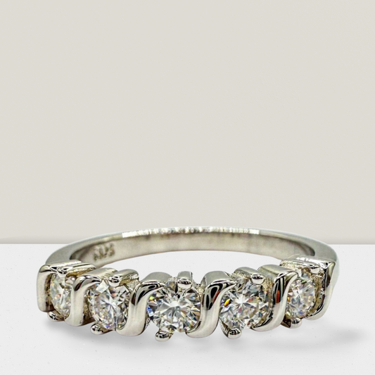 Twisted Half Eternity 3mm Band