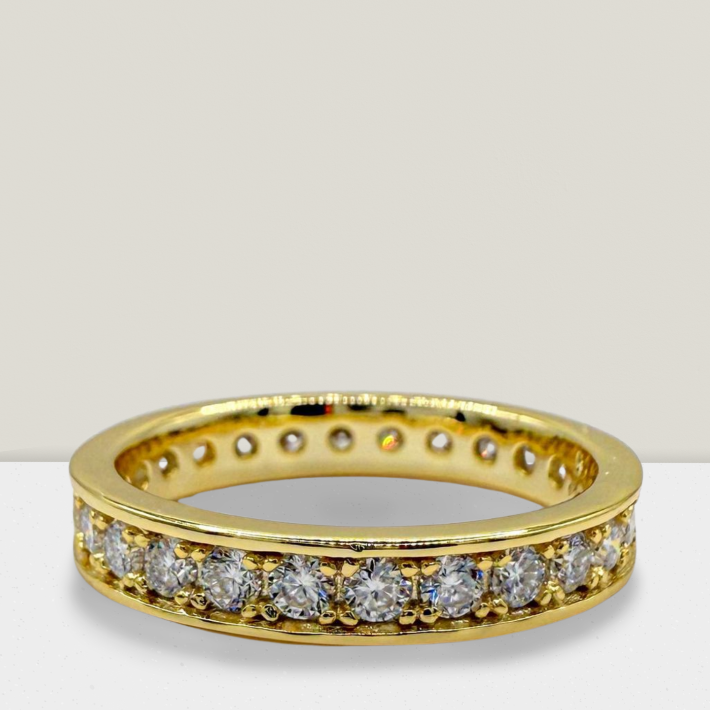 Gold Channel Set Band