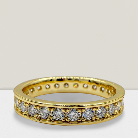 Gold Channel Set Band